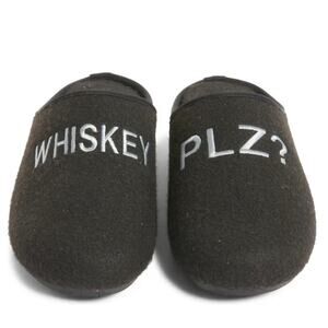 Intentionally Blank Women Slipper Size 9/42 Whiskey Plz? Black Cushioned Comfort